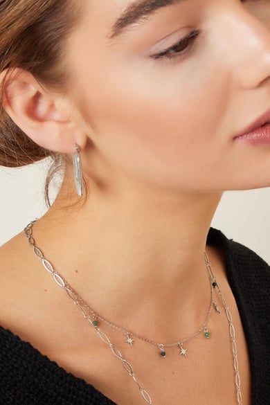 Collier &amp; perles étoile du nord Acier inoxydable h5 Image3